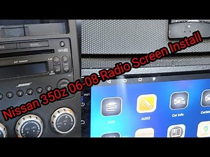 Install screen 06 07 08 Radio Nissan 350Z