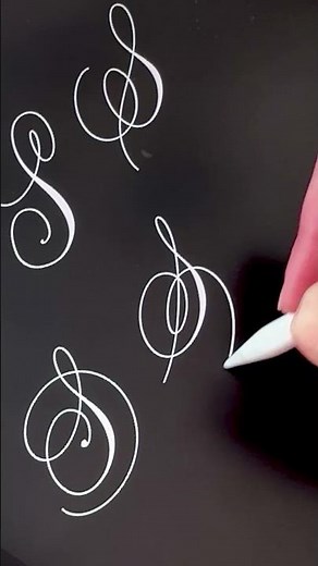 How To Flourish The Letter S In Calligraphy 11 Ways #calligraphy #asmrvideo