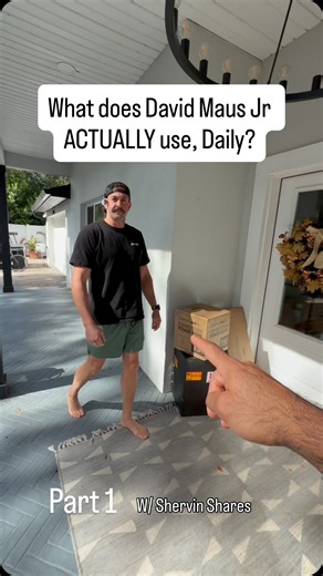 David Maus Jr, Wellness House Tour. 👀 This may come as a surprise, but I actually use a LOT of the stuff I talk about on social media. This is just Part 1. Featuring, @shervinshares #wellnesshouse #housetour #fitnessequipment #sauna #coldplunge | David Maus JR