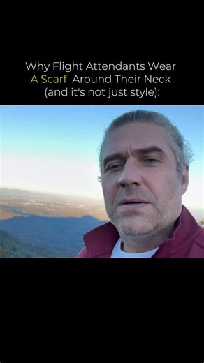 Ruslan Sharov | Why Flight Attendants Wear A Scarf Around Their Neck (and it’s not just for style): 1️⃣ Protection from smells and germs Think about it —... | Instagram