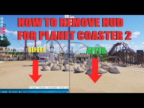 How To Remove Hud/Toolbar (Planet Coaster 2)