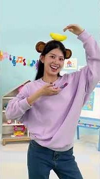 Move & Groove to the Monkey Banana Song with Melody 🐒 #hellomelody #learntodance