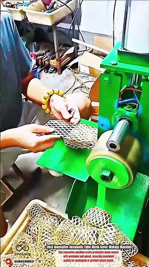 Best Innovative Automatic Tube Mesh Cover Making Machine