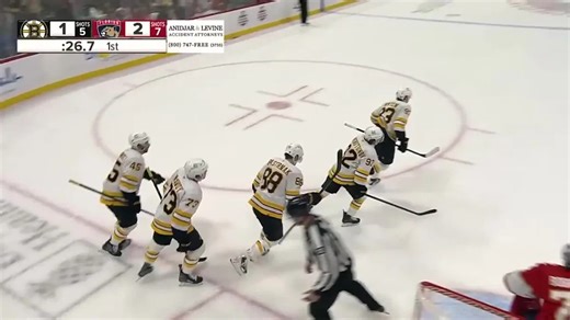 Fraser Minten with a Goal vs. Florida Panthers