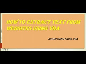 How to extract html text from website using vba web scraping. #excel #vba #shorts