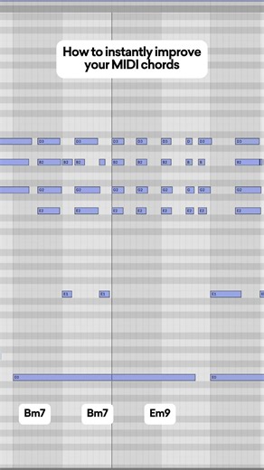 How to instantly improve your MIDI chords #ableton #musicproducer #piano #midi #chords