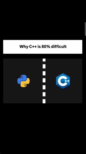 why C++ feels 80% harder than python 🤔 | C++ vs python #shorts #cpp #python