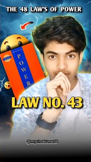 Law 43 { Koi apse pyaar kyu karega🤔} #selfimprovement #the48lawsofpower #shorts