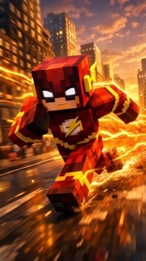 you become a Flash in Minecraft 😜 #minecraft #gaming