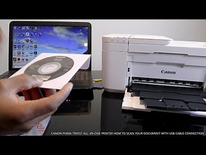 CANON PIXMA TR4551 ALL- IN -ONE PRINTER HOW TO SCAN YOUR DOCUMENT WITH USB CABLE CONNECTION