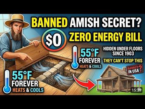 What the Amish Built Under Their Floors in 1903 — The System That Heats, Cools and Costs Nothing