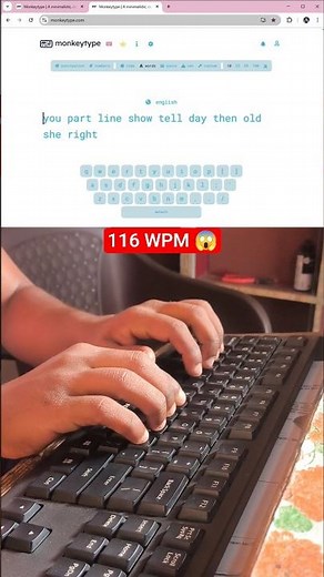 116 WPM Typing Speed 🤯 Can You Beat This? #asmr #typingtest #fasttyping #viral #raushantypingmaster