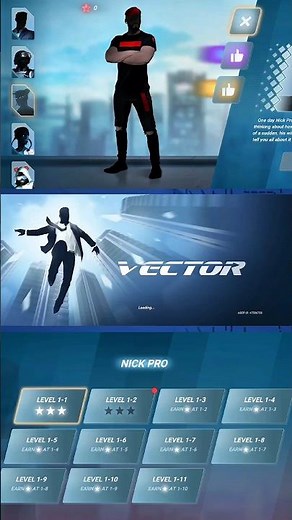 VECTOR PARKOUR GAMEPLAY BY NICK PRO #action #parkour
