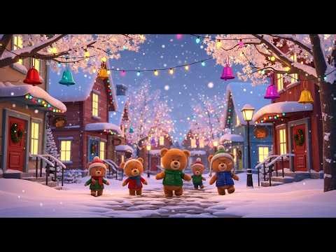 Jingle Bells and Teddy Bears | Fun Christmas Nursery Rhyme for Kids | Toddler & Preschool Songs