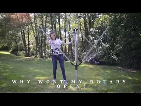 Why won't my Rotary Washing Line open?