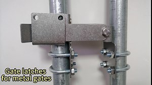 Chain Link Double Gate Latch for 1-3/8" Gate Frames,Farm Gate Latch Strong Arm Double Gate Latch for Swing Gates