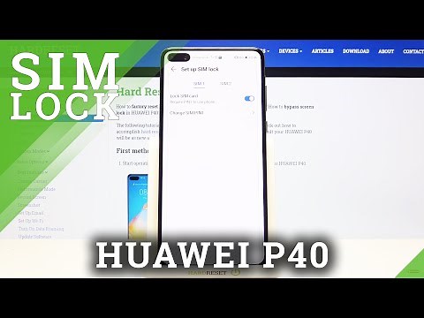 Turn On SIM-Lock - HUAWEI P40 & Adding SIM PIN Code