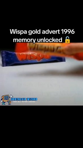 Wispa gold advert 1996 memory unlocked 🔓 #wispa #chocolate #advert #nostalgia #uktv #retrotv #britishtv #90s #90snostalgia #throwback #memories #childhood #funny | Nostalgia Wizard