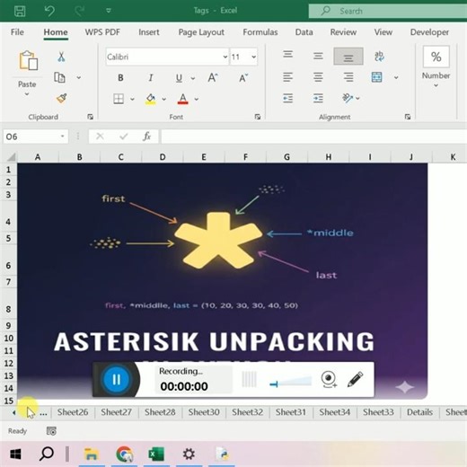 4 Tuple unpacking with Asterisk #pyton #dataanalytics
