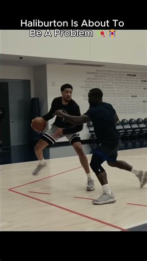 Tyrese Haliburton’s NEW training routine 🏀🔥 #nba #tyresehaliburton