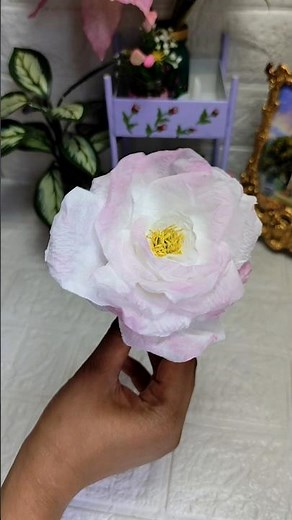 DIY Simple Rose Tutorial | How to Make a Rose using paper towels | Paper paloma roses