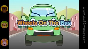 Wheels On The Bus nursery rhymes & children songs with lyrics  muffin songs