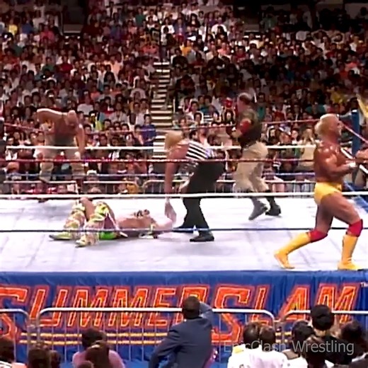 644K views · 11K reactions | Hulk Hogan and Ultimate Warrior vs. Sgt. Slaughter, Colonel Mustafa and General Adnan-1991 #wrestling #epicclashwrestling #WWE #hulkhogan #WCW | EpicClash Wrestling | Facebook