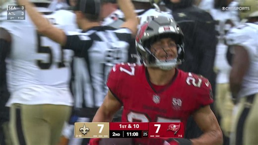 Zyon McCollum Hauls in INT | Saints vs. Bucs Highlights