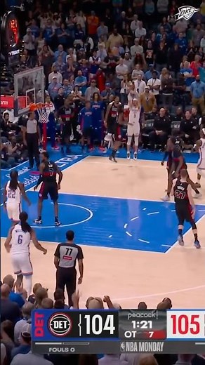 AC's workin' OT 😤 #okcthunder