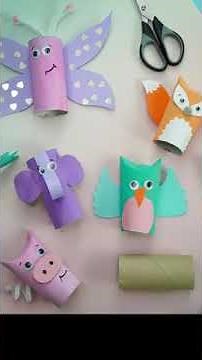 How To Make an Owl Using Toilet Paper Tubes