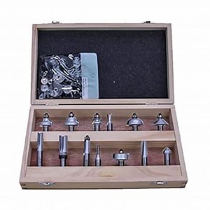 Infinity Cutting Tools 13-Pc. 1/2" Shank Dream Router Bit Set| Carbide Tip | Heavy-Duty | for Handheld Or Table Mounted Wood Router