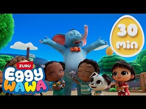 🎤 Fun 30mins with Eggy Wawa ✨ | Nursery Rhymes for Preschoolers | Learn ABC and Alphabet