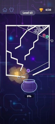 Pin Out : Pull The Pin | Level 43 Fail 1 | Rescue Colorful Balls By Pulling Pins In Right Order