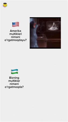 Donish Ovoz on Instagram: "Ularni multiklari ham bizni bemani kinolardan mazmunli, shunaqami?"