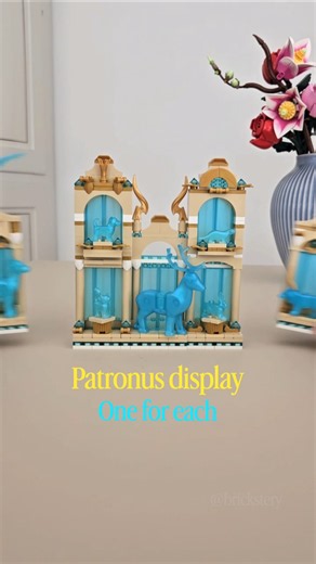 patronus lego display one for each #hp #lego #harrypotter