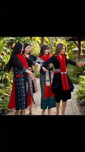 Iu Mienh Girls Dancing | Mienh Sieqv Dancing #meinh #mienhgirldance #shorts