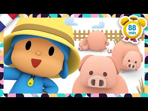 🚜 POCOYO FRANÇAIS - Apprendre les animaux de la ferme [ 88 min ] | DESSIN ANIMÉ pour enfants