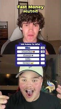 Fast Money Without SOUND🔇 100 Points to WIN🔥