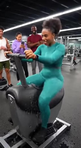 My soul left my body at the 3-second mark 👻 The sweat is 100% REAL! Who designed this torture device?? 😂 #GymTok #RodeoWorkout #SweatCheck #GymHumor #FitnessFail