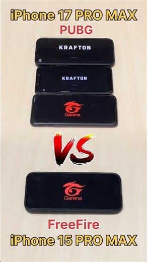 iPhone 17 PRO MAX😈vs iPhone 15 PRO MAX vs SAMSUNG S26 Ultra vs S24 vs S22 vs FF v PUBG #shorts #ff