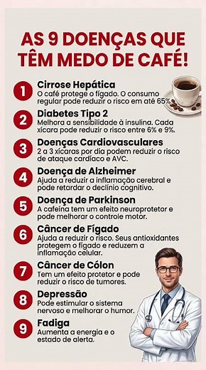 😱☕ 9 Doenças que “Fogem” do Café (Você Vai Se Surpreender!)
