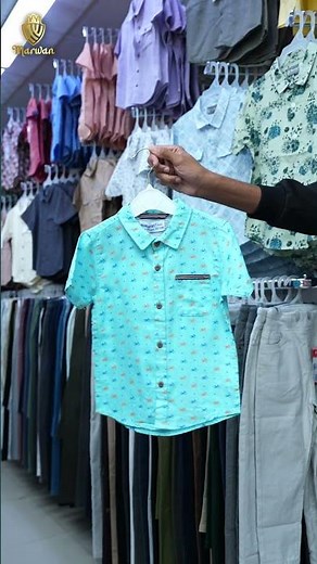 Boys short sleeve shirts with classic collar-Marwan Fashion