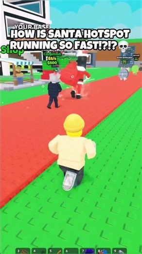 Bro was getting Santa hotspot at ALL costs 💀🤣 #roblox #stealabrainrot