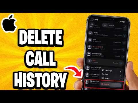 How To Delete Call History In iPhone