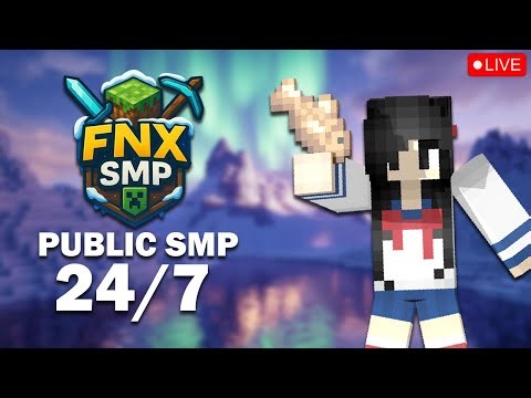 MINECRAFT SMP LIVE || PUBLIC SMP 24/7 JAVA + BEDROCK | FREE TO JOIN #live #smp #minecraft