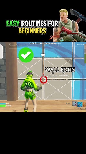 EASY ROUTINES FOR BEGINNERS IN FORTNITE🚸✅ #fortnitebeginner #fortnitemap #mnenemaps #fortnitewarmup #fortnitepractice #fortnitepracticemap #fortnitetips