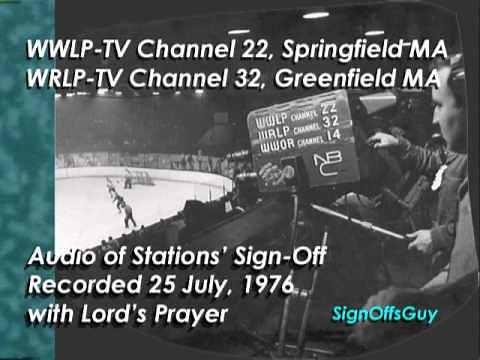 WWLP-TV 22 (Springfield MA) and WRLP-TV 32 (Greenfield MA) - Sign Off recorded 25 July 1976