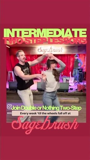🎶💥 Intermediate Honky-Tonk Two-Step Lessons in Austin, TX | Weekly at Sagebrush, Live Music After!