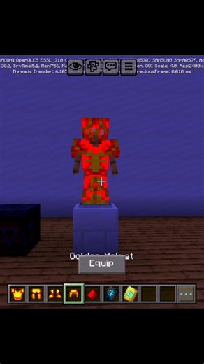 Minecraft Gold armor trim #minecraft