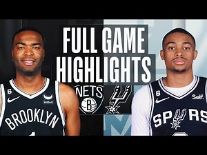 NETS at SPURS | FULL GAME HIGHLIGHTS | January 17, 2023